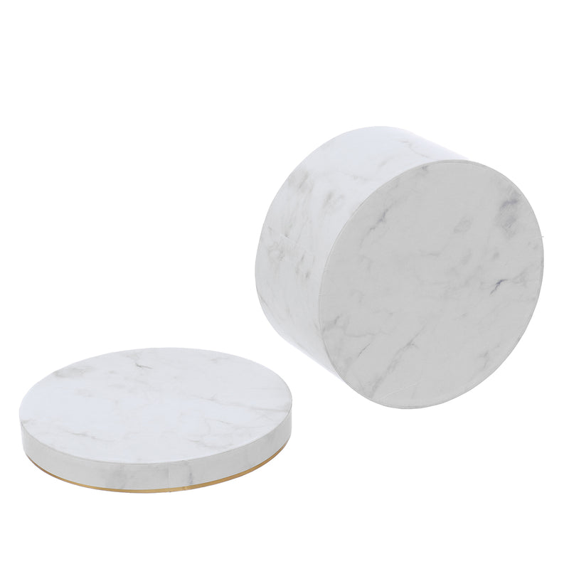 3Pcs Florist Hat Boxes Mini Artificial Dried Flower Bouquet Plant Box Decorations Gift Round