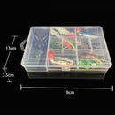 Single-Tailed Lead Bait Multi-Color Soft Lure 34 Piece Road Soft Bait Suit