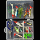 Single-Tailed Lead Bait Multi-Color Soft Lure 34 Piece Road Soft Bait Suit