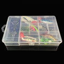 Single-Tailed Lead Bait Multi-Color Soft Lure 34 Piece Road Soft Bait Suit