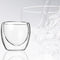 6Pcs/Set Double Wall Heat Resistant Cup Clear Handmade Tea Drink Healthy Dr Y5V8