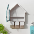 Toothbrush Holder Wall Mount Bathroom Suction Cup Set Toothpaste Kitchen Storage Rack