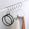 2 Color 2Pc Antiskid Anti Rust Circular Scarf Rack cloth hanger Holders Hooks