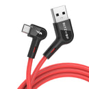 Blitzwolf BW-AC2 2.4A 90Right Angle USB A to Micro USB Data Cable 0.9m 1.8m for Gaming Mobile Phone for Samsung S6 Xiaomi HUAWEI LG