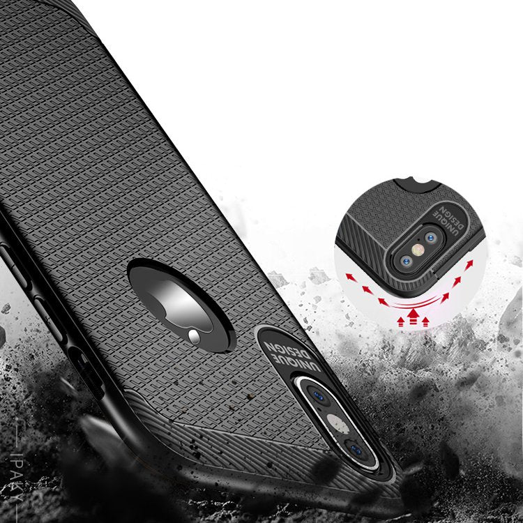 iPaky Anti Fingerprint Protective Case For iPhone X Soft TPU Heat Dissipation Anti Knock