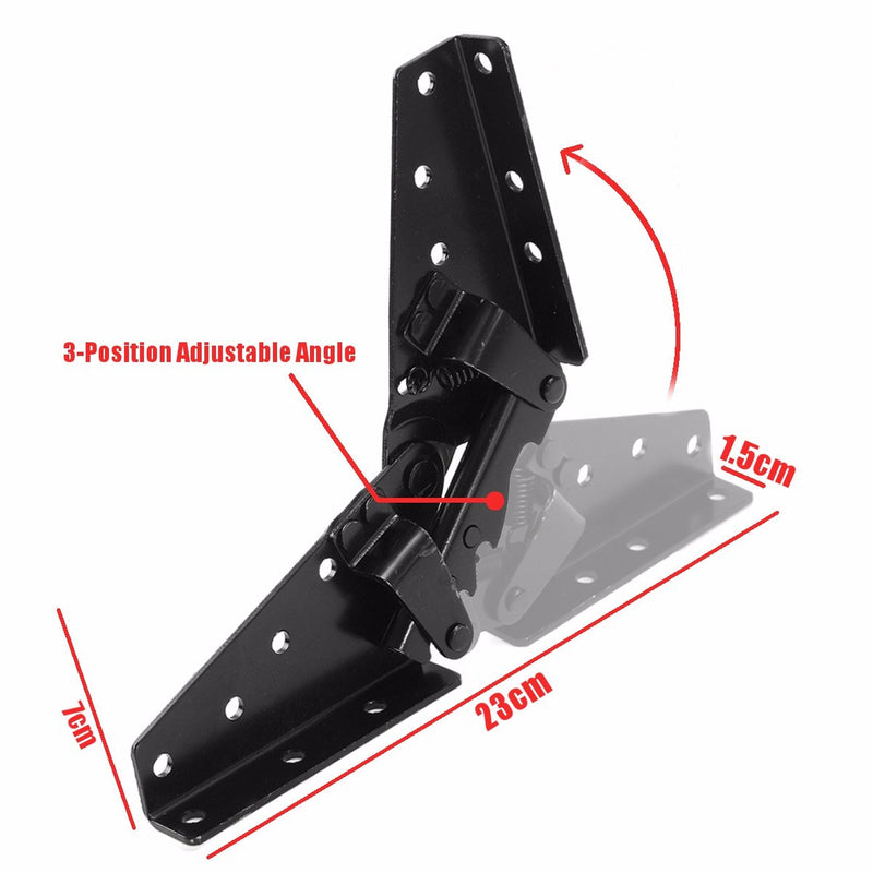 2Pcs 3-Position Hinge Adjustable Mechanism Angle for Sofa Bed Bedding Furniture