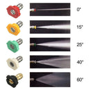 Car Washing Foam Cannon Pressure Washer Jet Wash Bottle,5 Nozzle Tips and a