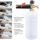 Car Washing Foam Cannon Pressure Washer Jet Wash Bottle,5 Nozzle Tips and a