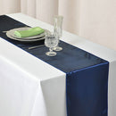 10Pcs Navy Blue Satin Table Runner 12 X 108Inch Wedding Party Supply Event