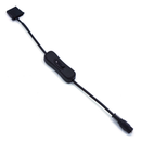 30cm DC5521 to 4Pin CPU Cooling Fan Adapter Cable 12V Power Adapter Extension Cable with Switch Lead Wire