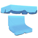 Outdoor Garden Swing Bench Hammock Canopy Waterproof Top Cover Sunshade + 2 Seater Chair Cover