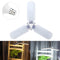 AC95-265V 45W B22 228LED UFO Three-leaf Foldable Indoor Home Adjustable Ceiling Light Bulb