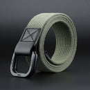 140cm ZANLURE DB02 Punch Free Buckle Canvas Waist Belt Tactical Belt For Outdoor Sports Hunting