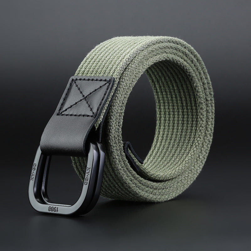 140cm ZANLURE DB02 Punch Free Buckle Canvas Waist Belt Tactical Belt For Outdoor Sports Hunting