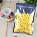 100 Pcs Clear Aluminum Foil Bag Self Seal Zipper Ziplock Packing Food Bag R