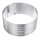 6-8 Inch Stainless Adjustable Round Mousse Cake Layered Mould Ring Slicer Cutters