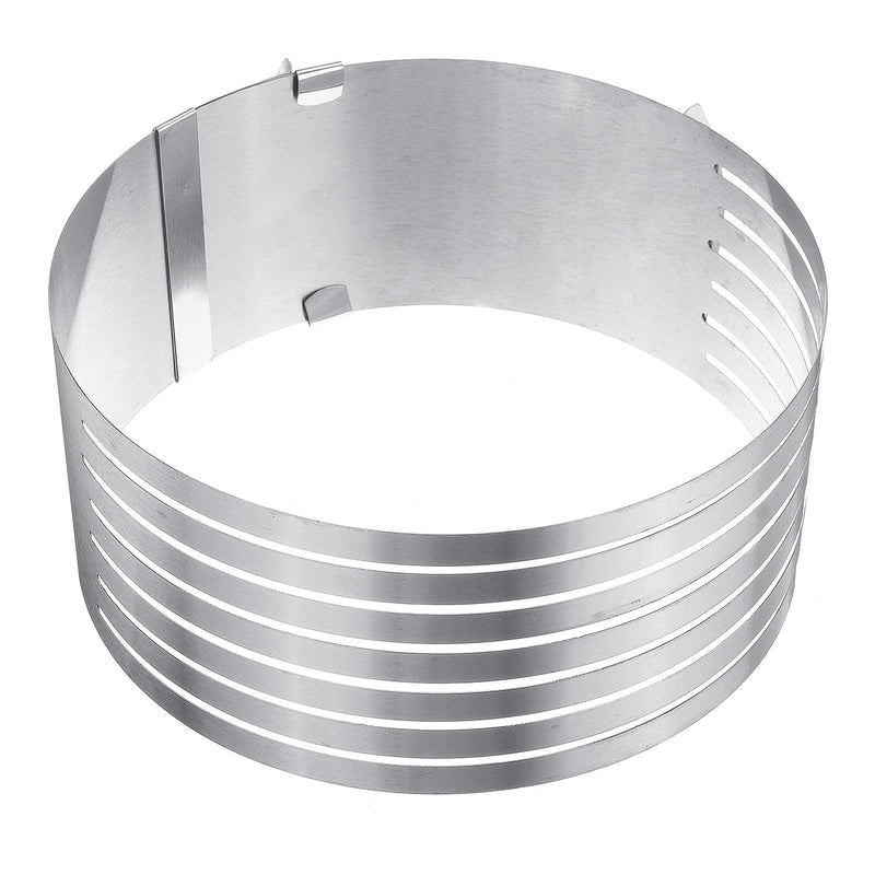 6-8 Inch Stainless Adjustable Round Mousse Cake Layered Mould Ring Slicer Cutters