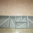 6Pcs Khaki New Non-Woven Storage Container Drawer Divider with Lid Wardrobe