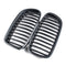 Pair Carbon Fiber ABS Front Kidney Grille For BMW F18 F10 F11 5 Series 2010-2016