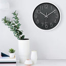 12In Non-Ticking Wall Clock, Silent Battery Operated Wall Clock with Plasti