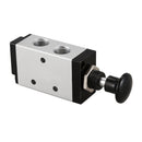 5 Way Pneumatic Air Hand Lever Operated Valve Solenoid Valve Port 1/4 inch
