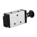 5 Way Pneumatic Air Hand Lever Operated Valve Solenoid Valve Port 1/4 inch