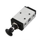 5 Way Pneumatic Air Hand Lever Operated Valve Solenoid Valve Port 1/4 inch