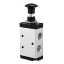 5 Way Pneumatic Air Hand Lever Operated Valve Solenoid Valve Port 1/4 inch