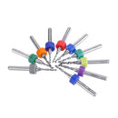 Drillpro 10pcs 1.1-2.0mm PCB Drill Bit Set Carbide Engraving Milling Cutter for CNC Circuit Board
