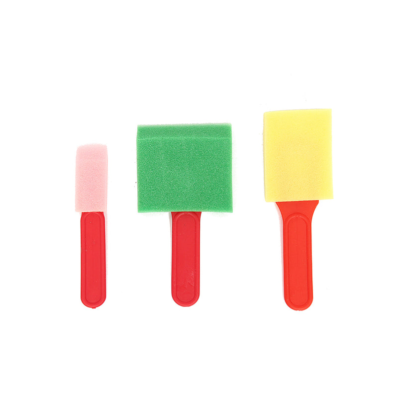 46Pcs Sponge Plastic Graffiti Drawing Kids Toys Children Painting Brush Flower