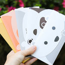 25Pcs Folding Animal Panda Pig Foxes Tiger Card Birthday Greeting/Message C U4W9