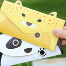 25Pcs Folding Animal Panda Pig Foxes Tiger Card Birthday Greeting/Message C U4W9