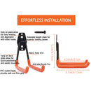 Garage Storage Utility Double Hook, Heavy Duty Storage Tool, Long U-Shaped