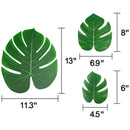 12Pcs/Lot Artificial Palm Leaves Tropical Hawaiian Party Jungle Beach Theme
