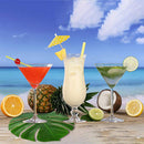 12Pcs/Lot Artificial Palm Leaves Tropical Hawaiian Party Jungle Beach Theme