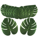12Pcs/Lot Artificial Palm Leaves Tropical Hawaiian Party Jungle Beach Theme