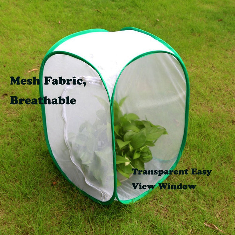 Collapsible Butterfly Habitat Cage Net Terrarium Pop-Up Open - 23.6 Inches