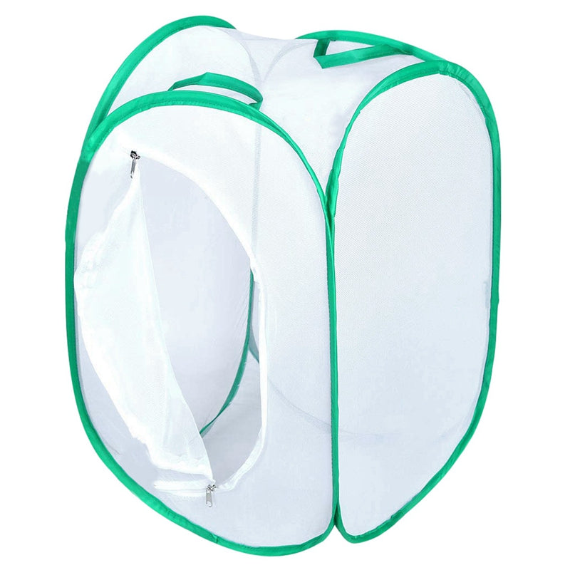 Collapsible Butterfly Habitat Cage Net Terrarium Pop-Up Open - 23.6 Inches
