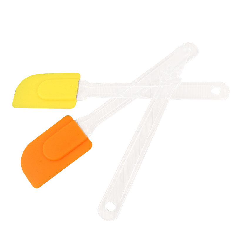 Silicone Scrapers Baking Scraper Cream Butter Handled Cake Spatula Cooking Cake Brushes  Pastry Tool