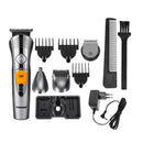 NK580 7 In 1 Men's Grooming Kit with Trimmer for Head Nose Hair Clipper Rechargable Shaver Razor Electric Hair Trimmer