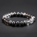 Trendy 8mm Buddha Beads Bracelet Natural Stone Casual Gradient Beaded Bracelet for Men Gift