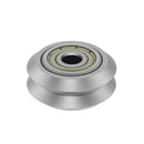 TWO TREES 10pcs Transparent Stainless Steel V-Slot Pulley Wheel with 625zz Double Bearing for V-slot 3D Printer