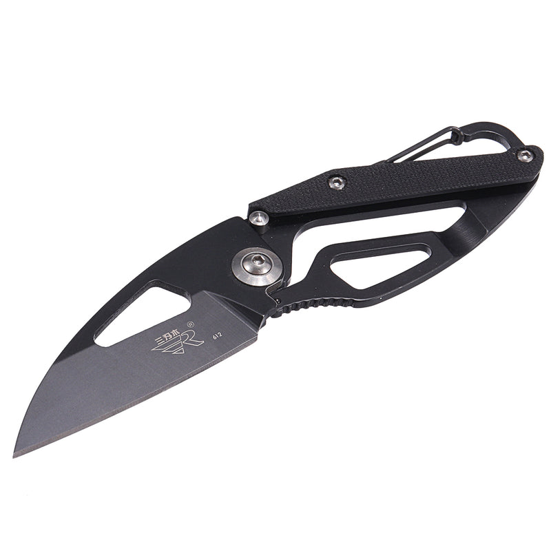 Sanrenmu 612 Multifunctional Tools Frame Lock Camping Folding Tool Carabiner Outdoor Camp Open Hang Multi Tool Quickdraw Clip Package Self Care Survive