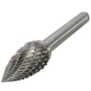 5pcs 6mm Shank Tungsten Carbide Burr 8/12mm Head Rotary Cutter files Set