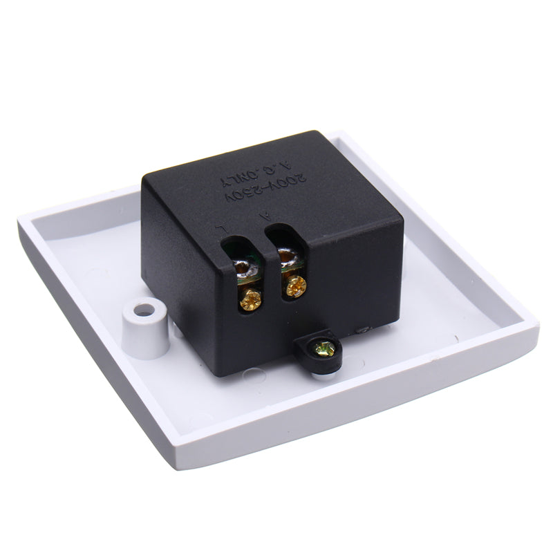 220V LED Dimmer Single Light Rotary Switch for Dimmable Lighting White