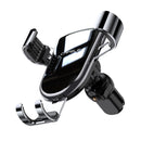 Cafele Metal Tempered Glass Double Triangle Gravity Linkage Air Vent Car Phone Mount Car Phone Holder For 4.5-6.5 Inch Smart Phone