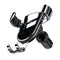 Cafele Metal Tempered Glass Double Triangle Gravity Linkage Air Vent Car Phone Mount Car Phone Holder For 4.5-6.5 Inch Smart Phone