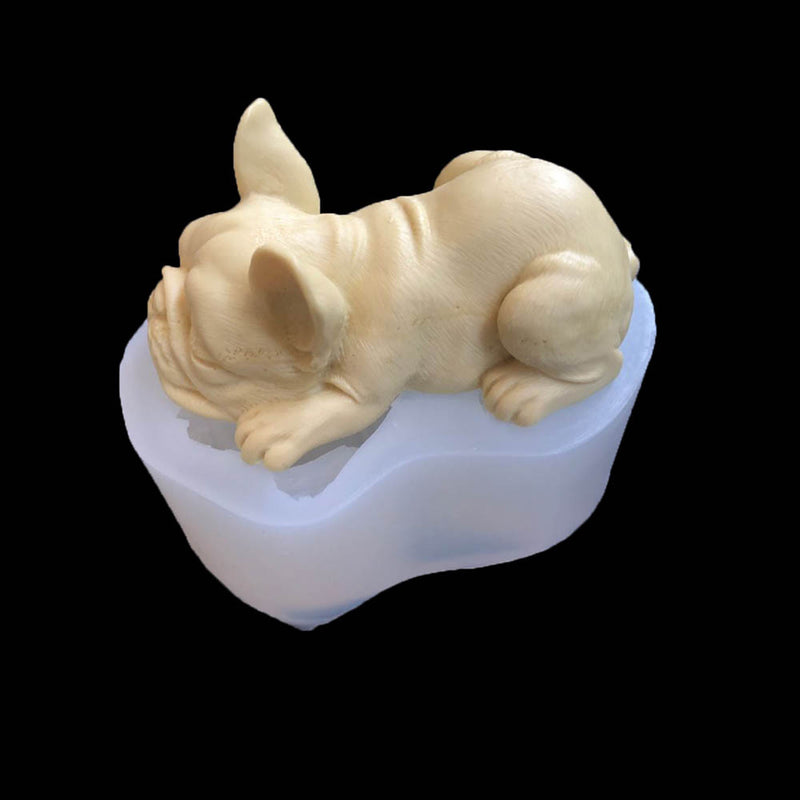 Bull Dog Silicone Soap Mold Animal Chocolate Model Cake Mould Decor DIY Baking Tool