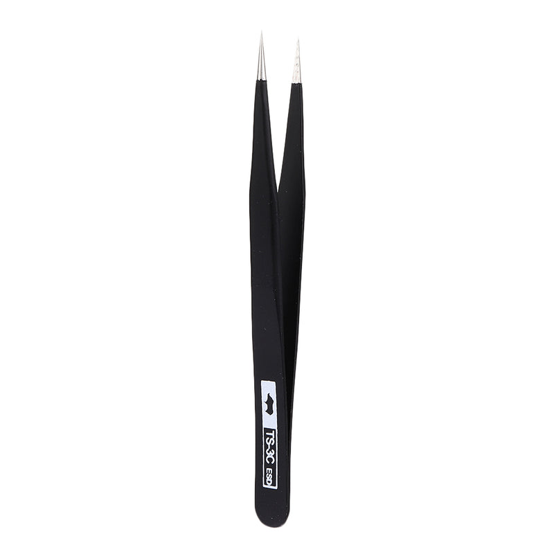 Anti-static ESD Stainless Steel Tweezer Maintenance Tools Industrial Precision Curved Straight Tweezers Repair Tools