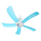 Portable 5 Blades Mini Ceiling Fan W/ Remote Control Hanging Summer Cooler Gift